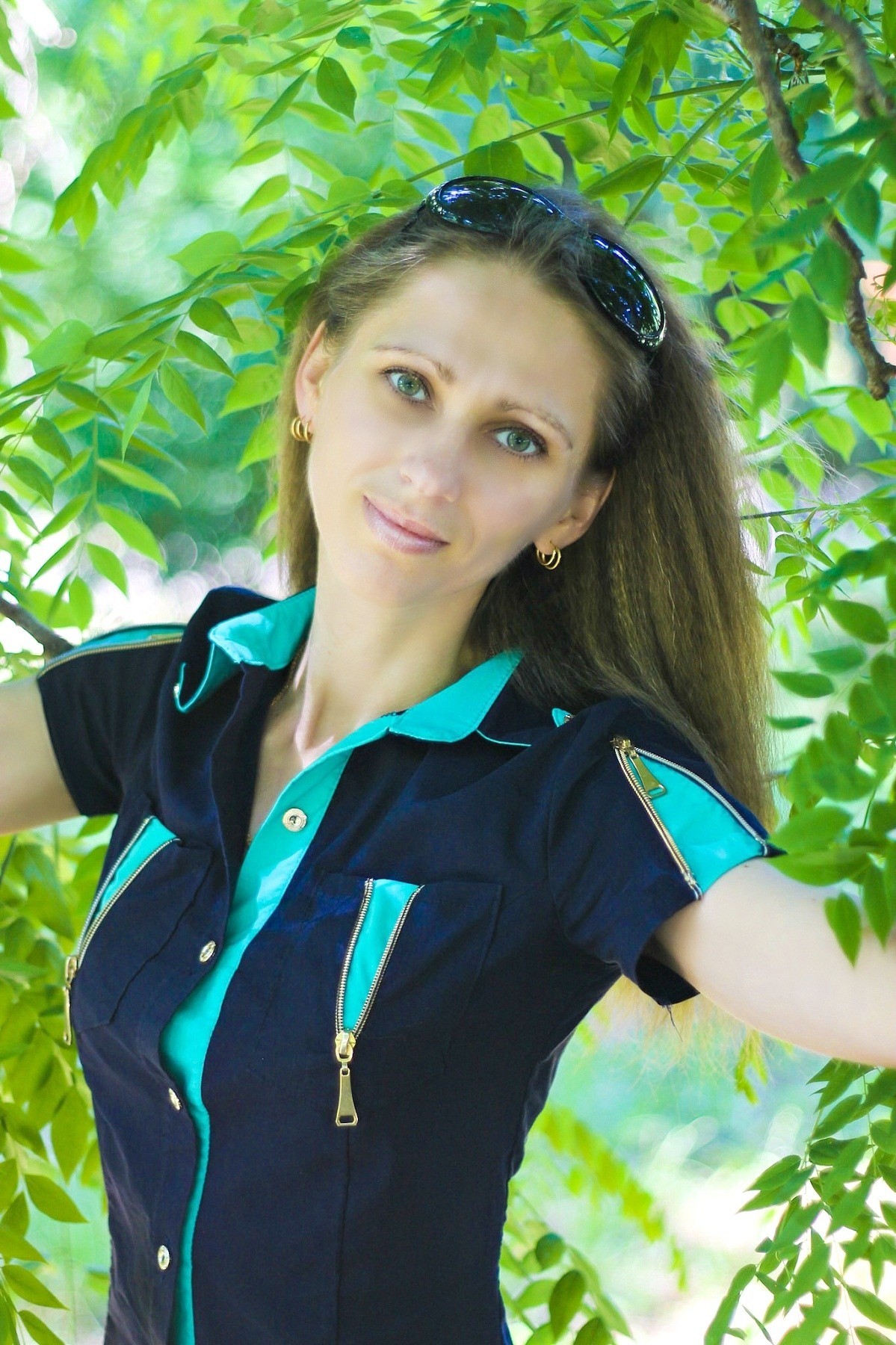 Ukrainian Single Natalia Green Eyes 40 Years Old Id395053